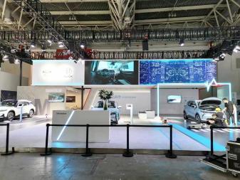 北京專業展覽展示搭建工廠 一站式舞臺背景板與展臺展廳制作搭建服務